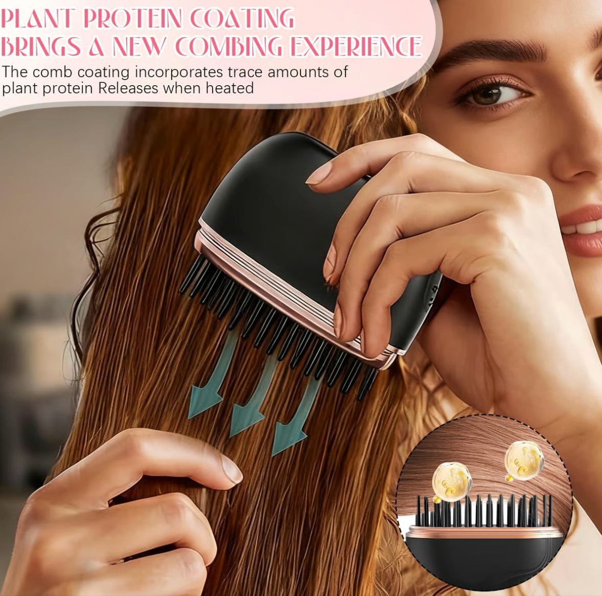 ✨ Premium Hair Detangling & Scalp Massage Brush